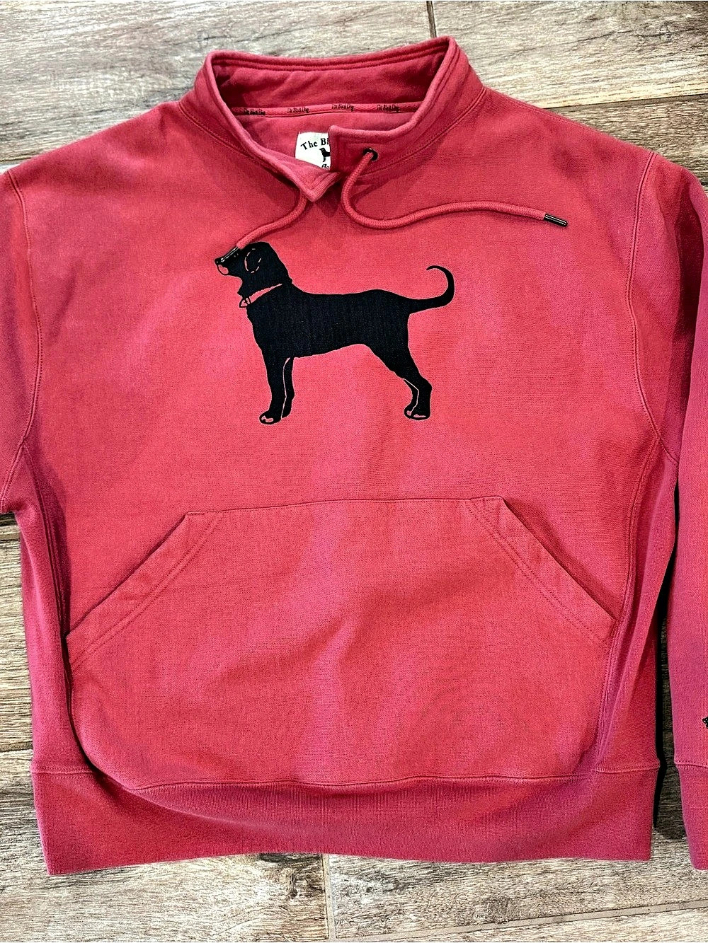 The Black Dog Dog Graphic Quarter Zip Sweatshirt Large